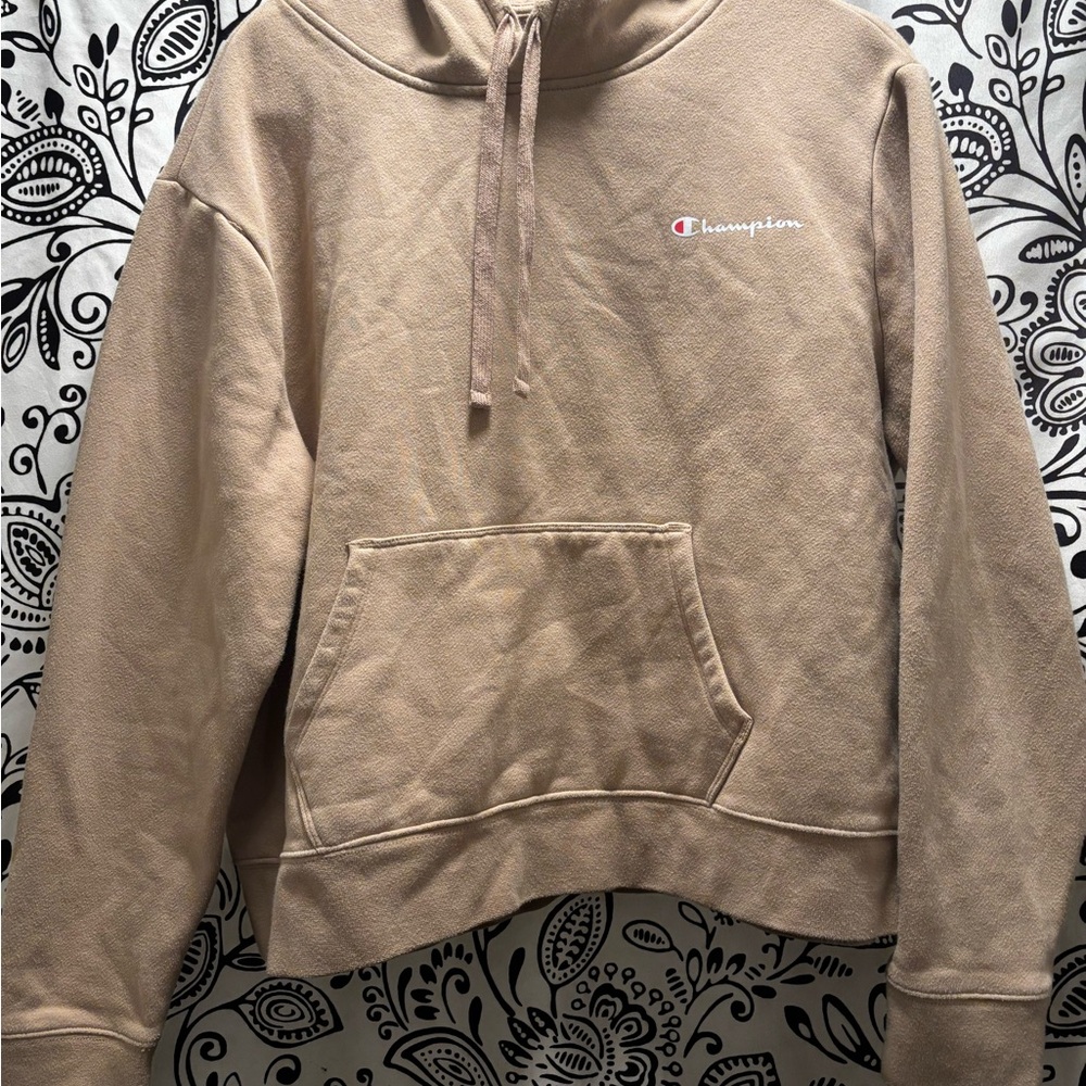 Champion Beige Athletic Hoodie